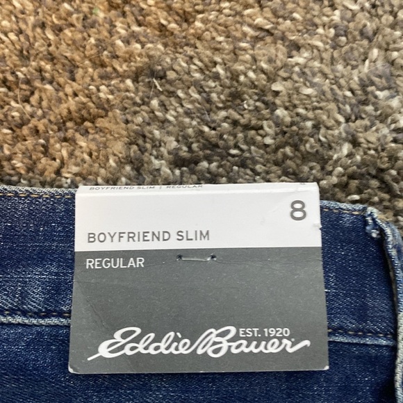 Eddie Bauer Boyfriend Jeans Slim Regular sz 8 NWT - Picture 5 of 8